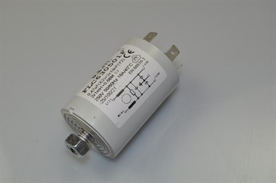 Interference capacitor, universal dishwasher - 0,47 uF (2 x 0,01 uF + 2 x 1 mH + 1 M	)